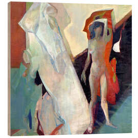 Holzbild Weiblicher Akt in einem Interieur - Anatoliy Chudinovskikh