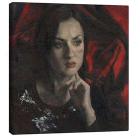 Leinwandbild Porträt einer jungen Frau - Andrej Losovoj