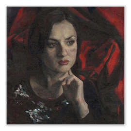 Wandbild Porträt einer jungen Frau - Andrej Losovoj