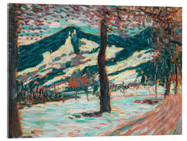 Acrylglasbild Winter- bis Frühlingslandschaft - Alexej von Jawlensky