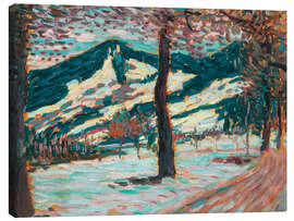 Leinwandbild Winter- bis Frühlingslandschaft - Alexej von Jawlensky