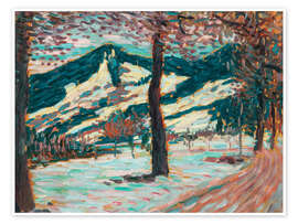 Wandbild Winter- bis Frühlingslandschaft - Alexej von Jawlensky