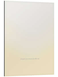 Alubild Ich gehe liebevoll mit mir selbst um. - Typobox