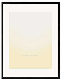 Gerahmter Kunstdruck Ich gehe liebevoll mit mir selbst um.