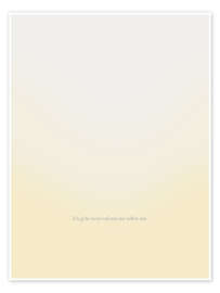 Poster Ich gehe liebevoll mit mir selbst um. - Typobox