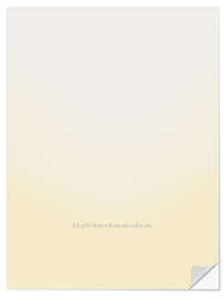 Wandsticker Ich gehe liebevoll mit mir selbst um.