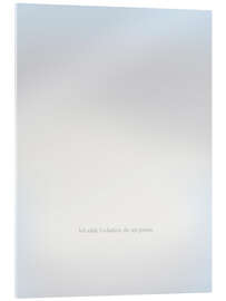 Acrylglasbild Ich wähle Gedanken, die mir guttun. - Typobox