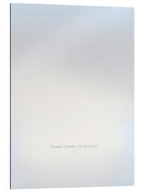 Quadro em plexi-alumínio Ich wähle Gedanken, die mir guttun. - Typobox