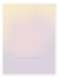 Poster Ich nehme mich und meine Bedürfnisse ernst. - Typobox