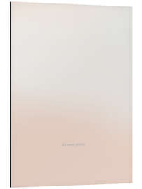 Alubild Ich werde geliebt. - Typobox