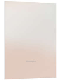 Hartschaumbild Ich werde geliebt. - Typobox