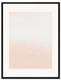 Gerahmter Kunstdruck Ich werde geliebt. - Typobox