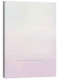 Leinwandbild Ich bin verbunden mit mir selbst und dem Moment. - Typobox