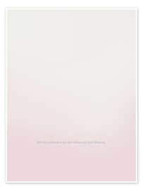 Poster Ich bin verbunden mit mir selbst und dem Moment. - Typobox