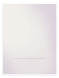 Poster Ich vertraue darauf, dass sich alles zur richtigen Zeit fügt. - Typobox