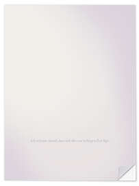 Wandsticker Ich vertraue darauf, dass sich alles zur richtigen Zeit fügt. - Typobox