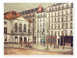 Wandbild Théâtre de l'Atelier - Maurice Utrillo