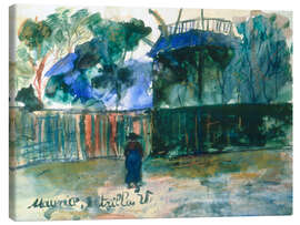 Leinwandbild Rue a Montmartre