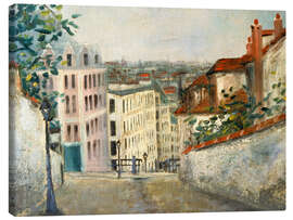 Leinwandbild Rue du Mont-Cenis, Montmartre