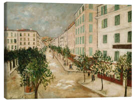 Lærredsbillede Street in Corte, Corsica, 1913 - Maurice Utrillo
