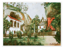 Wandbild Die Einsiedelei in Solothurn - Maurice Utrillo