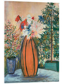 Tableau en verre acrylique Flower vase, 1935 - Maurice Utrillo