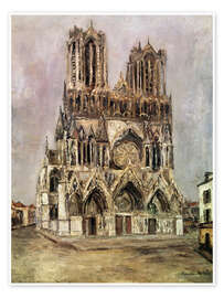 Wandbild Die Kathedrale zu Reims - Maurice Utrillo