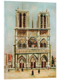Acrylglasbild Notre Dame, 1917 - Maurice Utrillo