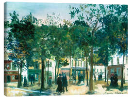 Lærredsbillede Place du Tertre, 1925 - Maurice Utrillo