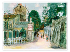 Wandbild Montmartre, Le Lapin Agile - Maurice Utrillo