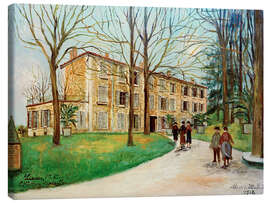 Leinwandbild Das Schloss Montavallon in Lissieu (Rhone), 1928 - Maurice Utrillo