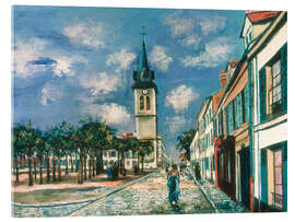 Acrylglasbild Melun, Place Saint-Barthelemy - Maurice Utrillo