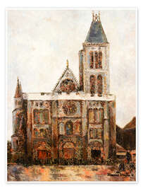 Wandbild Die Basilika Saint-Denis, 1908 - Maurice Utrillo