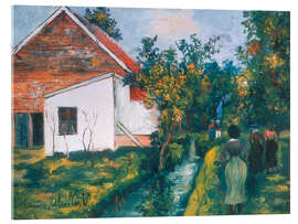 Acrylic print La Bievre a Bourg-la-Reine - Maurice Utrillo