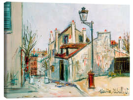 Leinwandbild Montmartre, la maison de Mimi Pinson - Maurice Utrillo