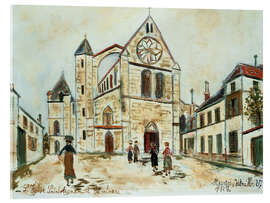 Acrylglasbild Die Kirche Saint-Aignan in Chartres, 1937 - Maurice Utrillo