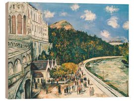 Holzbild Die Kathedrale Notre-Dame, 1923 - Maurice Utrillo