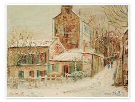 Wandbild Cabaret du Lapin Agile II, Montmartre, 1930 - Maurice Utrillo