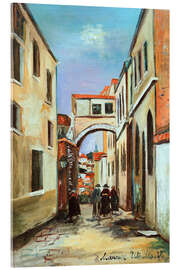 Acrylglasbild Straße in Villefranche, 1921