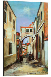 Alubild Straße in Villefranche, 1921