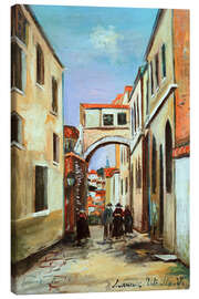Leinwandbild Straße in Villefranche, 1921