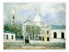 Wandbild Saint-Pierre in Montmartre, Paris, 1914 - Maurice Utrillo