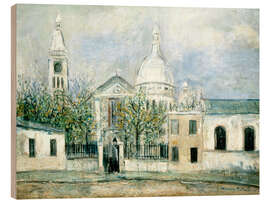 Holzbild Saint-Pierre in Montmartre, Paris, 1914 - Maurice Utrillo