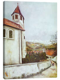Leinwandbild Sallanches et la châine du Mont-Blanc, 1914 - Maurice Utrillo