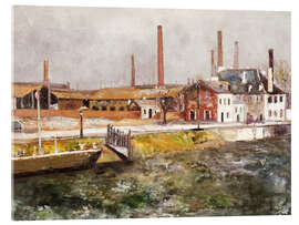 Acrylglasbild Der Canal Saint-Denis, 1910 - Maurice Utrillo