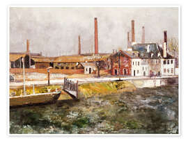 Wandbild Der Canal Saint-Denis, 1910 - Maurice Utrillo