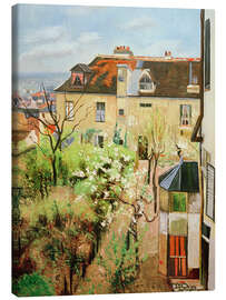 Leinwandbild Der Garten des Hauses von Utrillo - Maurice Utrillo