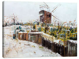 Leinwandbild Der Moulin de la Galette im Schnee, 1917 - Maurice Utrillo
