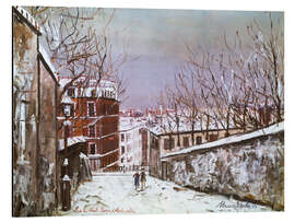 Alubild Rue du Mont-Cenis à Montmartre, undatiert - Maurice Utrillo