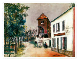 Wandbild Die Mühle von Sannois, 1915 - Maurice Utrillo